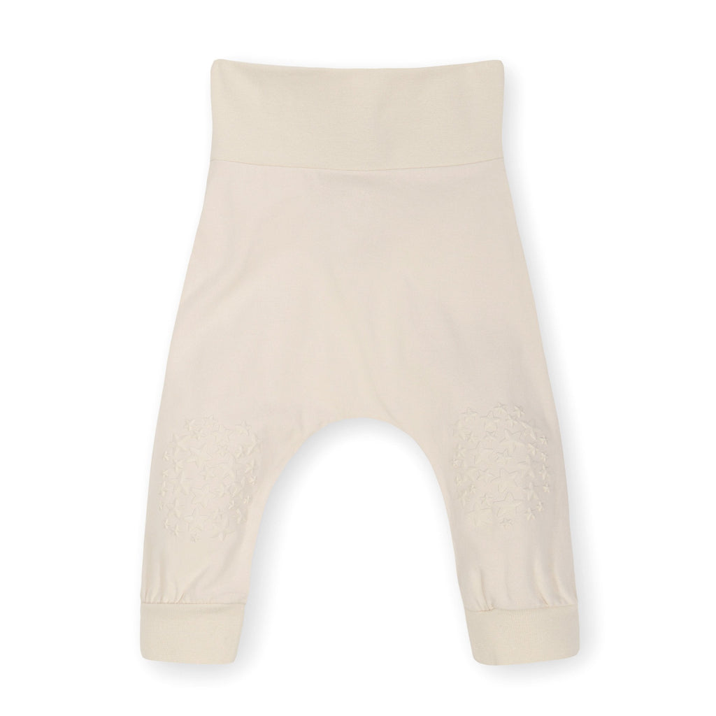 Pimfylm Cotton Baby Organic Cotton Footed Harem Pants Khaki 12-18 Months