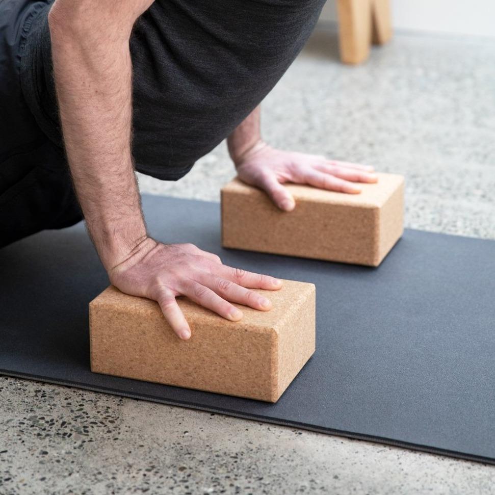 b, Halfmoon  Yoga Brick – Tone