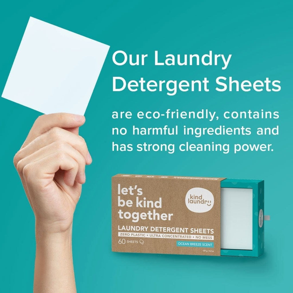 Kind Laundry Detergent Sheets - 60 Loads – BeWea - Together For Better  Weather